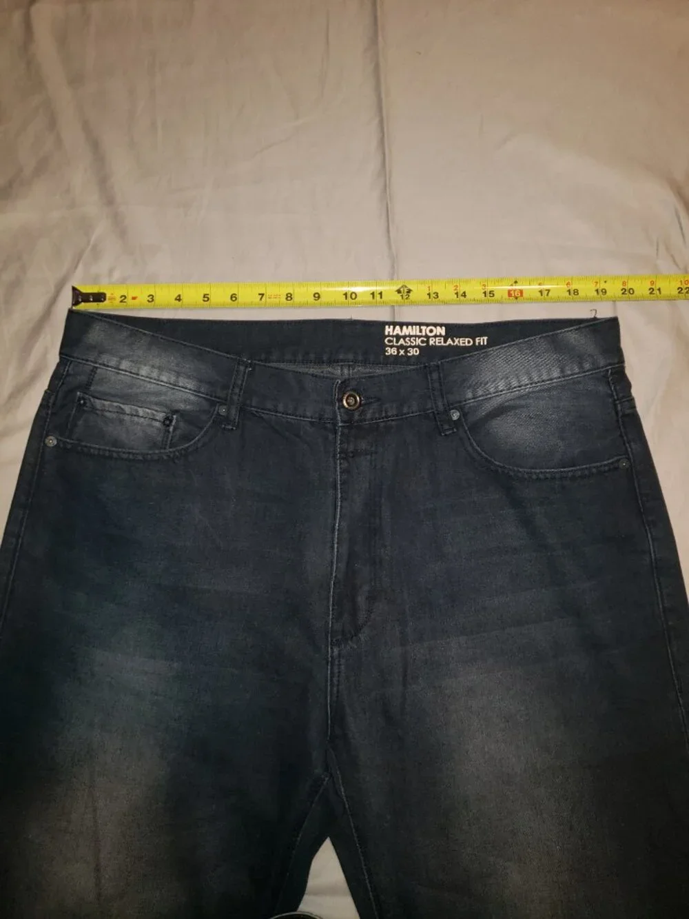 Sean John Hamilton Classic Relaxed Fit Dark Wash Jeans Men's 36x30 Denim
